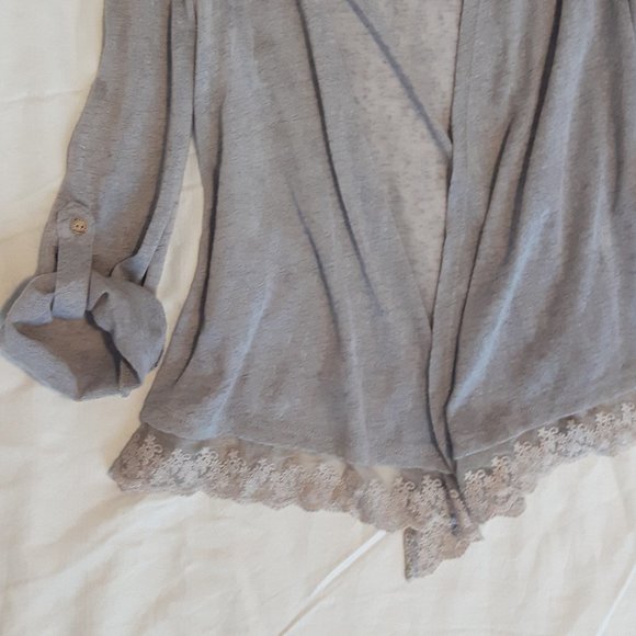 Summer Cardigan with lace trim - Picture 3 of 3